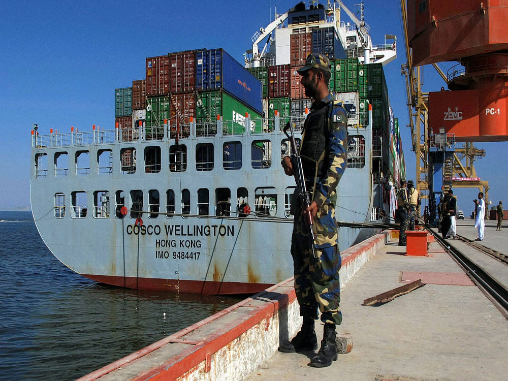 A Pakistan Navy official said the role of maritime forces has increased since the country has made the Gwadar port operational and speeded up economic activities under the China-Pakistan Economic Corridor (CPEC). PTI File Photo for representation.