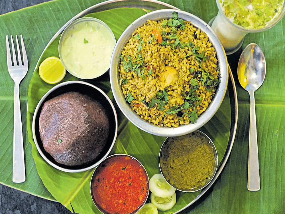 WHOLESOME A non-vegetarian 'thali'