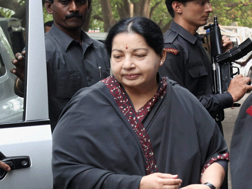 Jayalalithaa was admitted to Apollo Hospitals on September 22 following fever and dehydration. Since then, she has been constantly monitored by experts and specialists from the UK and AIIMS. pti file photo