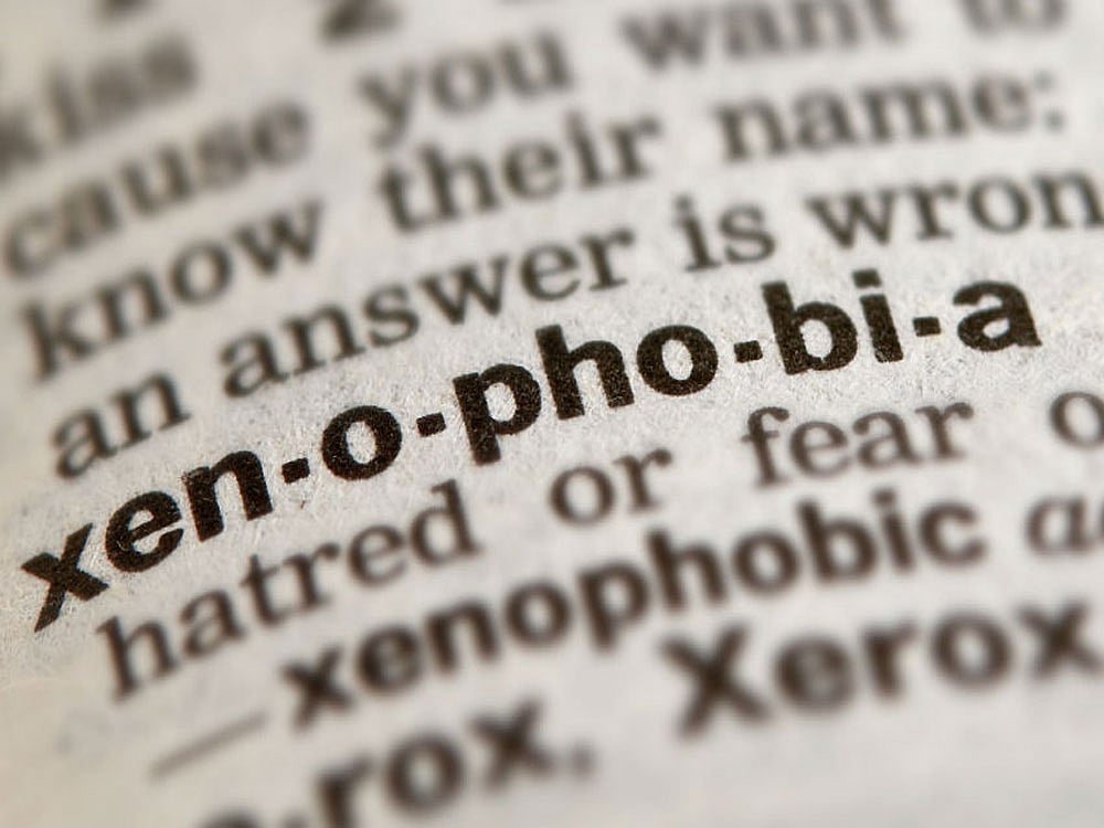 word of the year is 'xenophobia'
