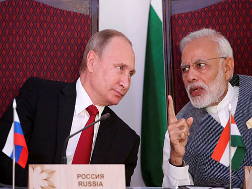 Prime Minister Narendra Modi had earlier this year told Russian president Vladimir Putin to 'reflect upon' New Delhi's concerns over Moscow's growing defence cooperation with Pakistan. Reuters file photo