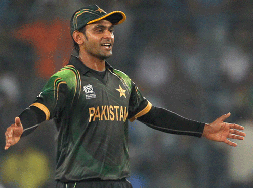 Hafeez, who was banned from bowling in international cricket for 12-months in June 2015, has been cleared for his bowling action earlier in April, 2015 but was reported again during the Galle Test against Sri Lanka in June, 2015. Reuters File Photo.