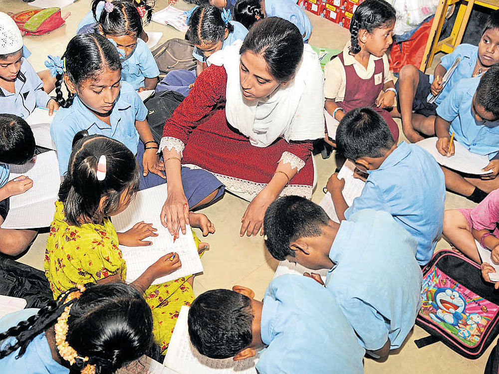 Students consider teachers as rolemodels and try to emulate them. DH FILE PHOTO