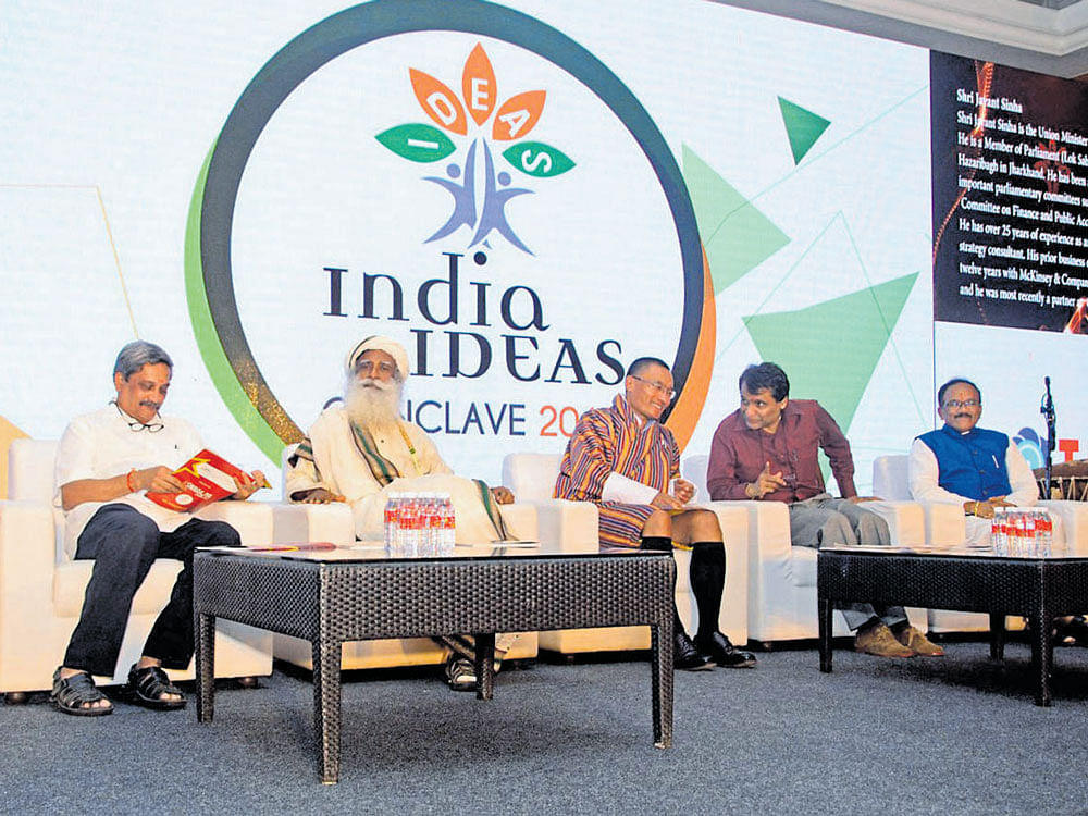 BATTLE: File photo of the India Ideas Conclave 2015. It is not merely elitism that the NewRight in India is reacting against, but an elitism that has the secret backing of theWest, through its various newspapers, NGOs and think tanks. INDIA FOUNDATION