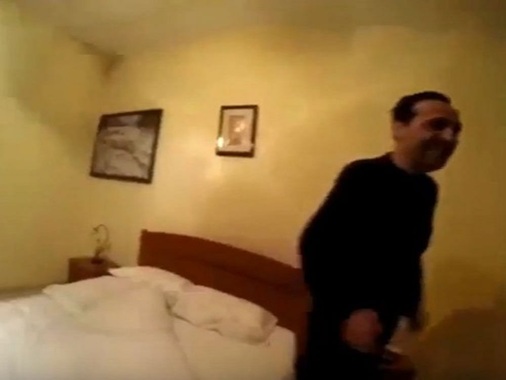 Marcello Pesce, the leader of one of the most powerful clans in the 'Ndrangheta syndicate that controls much of Europe's cocaine trade, was arrested in a flat in his home town of Rosarno in Calabria in Italy's deep south. Screen grab.