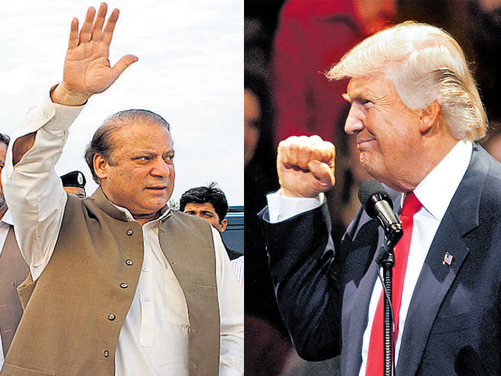 strange bedfellows : US President-elect Donald Trump's conversation with Pakistan PM Nawaz Sharif has generated the most angst, as the ties between the two countries is