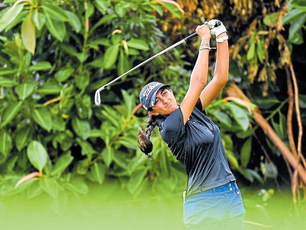 Aditi had three birdies on fifth, eighth and 18th, while she dropped shots on 13th and 14th. The five round qualifier will end on Sunday. File Photo.