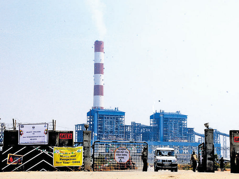 A viewof the Yeramarus Thermal Power Station. DH FILE PHOTO