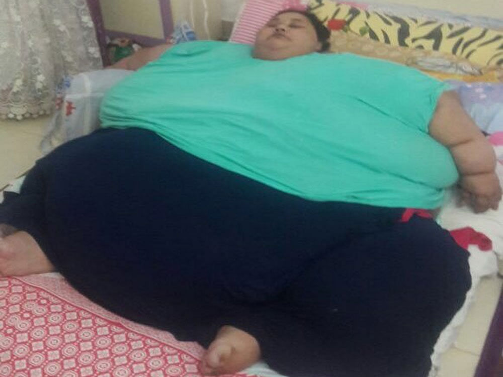 36-year-old Eman Ahmed, a resident of port city of Alexandria, was issued the medical visa hours after a Mumbai- based bariatric surgeon requested Swaraj to help the woman travel to India for her treatment. Picture courtesy Twitter