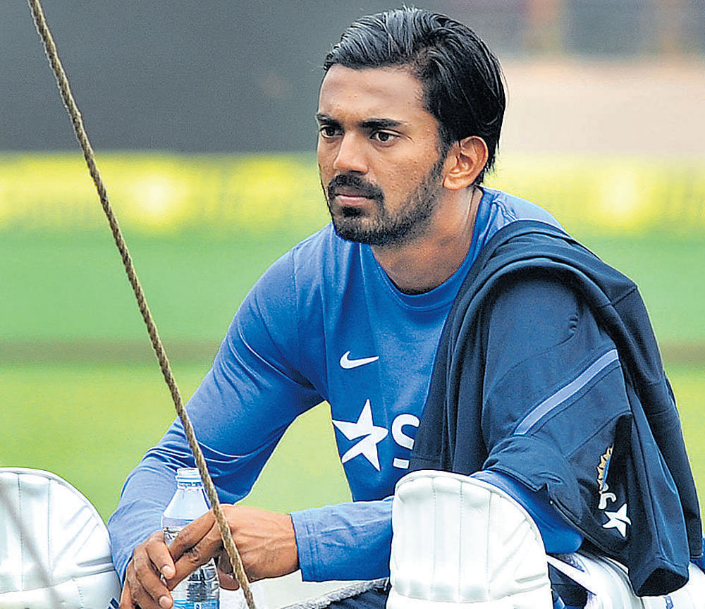 hopeful: The much-injured K L Rahul is expected to return in the Mumbai Test. dh file photo
