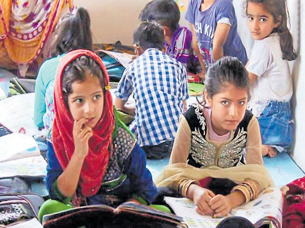 Students belonging to economically weaker section (EWS) are enrolled to the Kendriya Vidyalayas (KVs) under 25% quota as stipulated under the Right to Education (RTE) Act. File Photo.