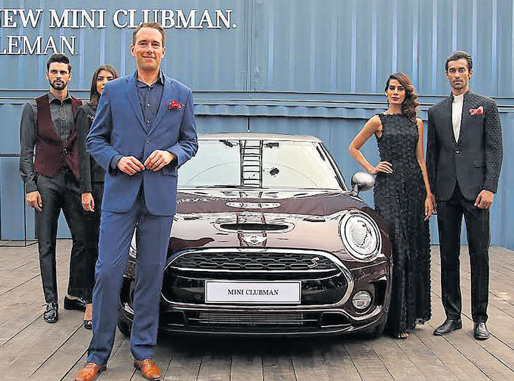BMW Group India Acting President Frank Schloeder with the all-new MINI Clubman in Mumbai recently.