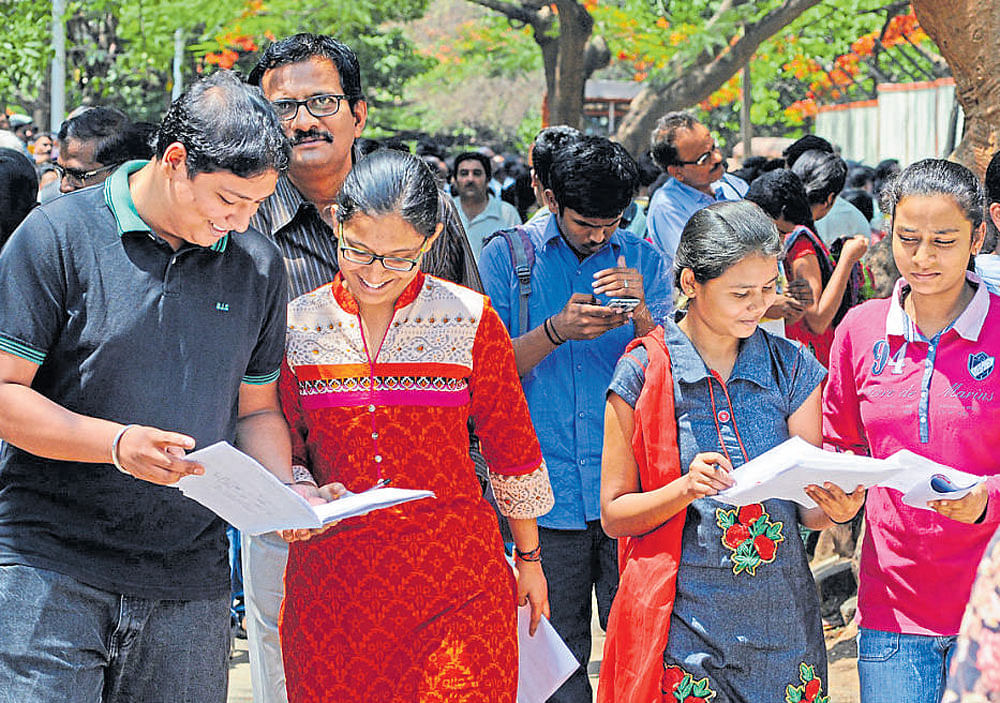 As NEET was held at a short notice in 2016, only Hindi and English were considered then. It was decided that other  languages would be included during subsequent exams.  DH FILE photo