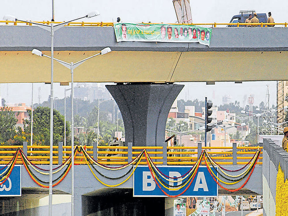 The flyover constructed 11 years ago will make way for  five-level traffic intersection and Metro interchange station.