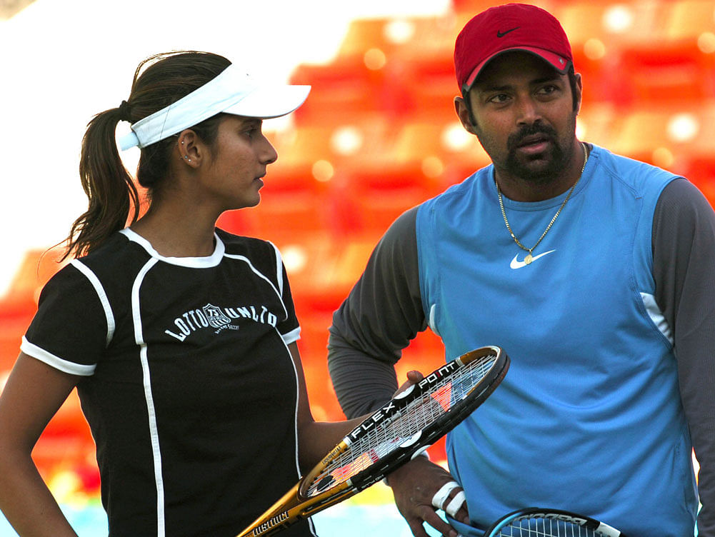 The performances of Sania Mirza and Leander Paes were the bright spots in a tepid year for Indian tennis, which kept its date with controversies during the Olympic year. dh file photo