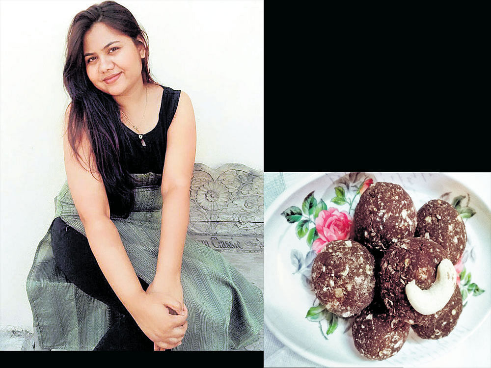 experimental Madhushri Verma and Chocolate Oats Ladoo
