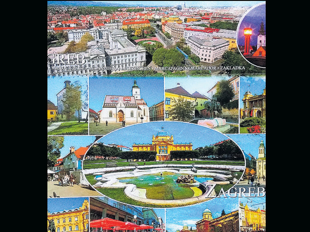Nagendra's postcard collection.