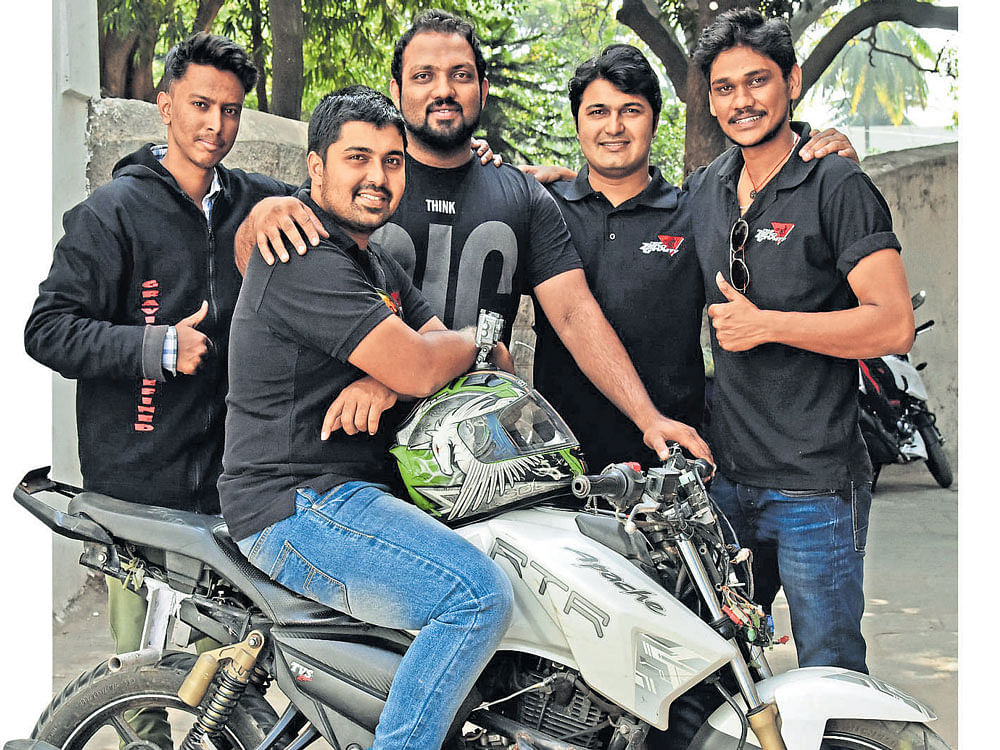 ADVENTUROUS (From left) Rizwan, Jupsy, Kalander, Dempsy and Mahesh. DH PHOTO