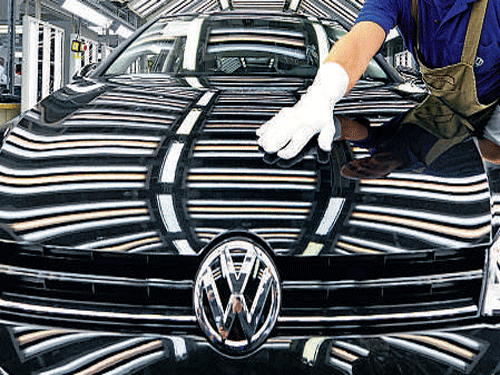 The Volkswagen Pune Plant is the only German car manufacturing plant that covers the entire production process from press shop to Assembly and manufactures a range of vehicles including Volkswagen Polo, Ameo, Vento and Skoda Rapid. File photo