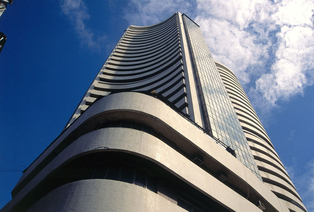 Sensex recoups 43 pts on positive infra data. DH file photo