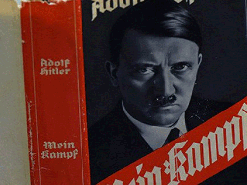 Adolf Hitler's 'Mein Kampf''. Image courtesy Twitter.