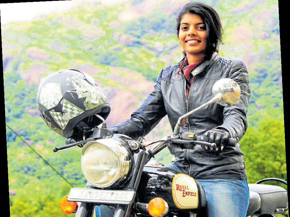 FAST MODE Bikers like Pooja Murthy have modified their bikes to their liking.