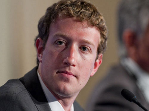 Facebook CEO Mark Zuckerberg. File Photo.