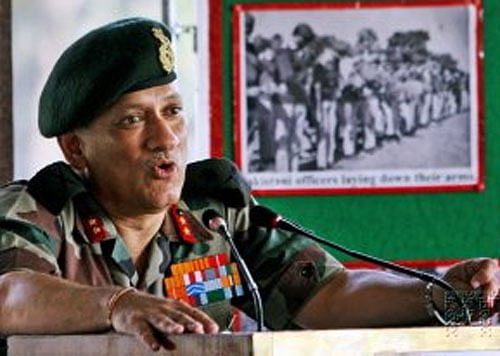 Gen Rawat said one will have to wait and see what call Pakistan takes finally. PTI File Photo.