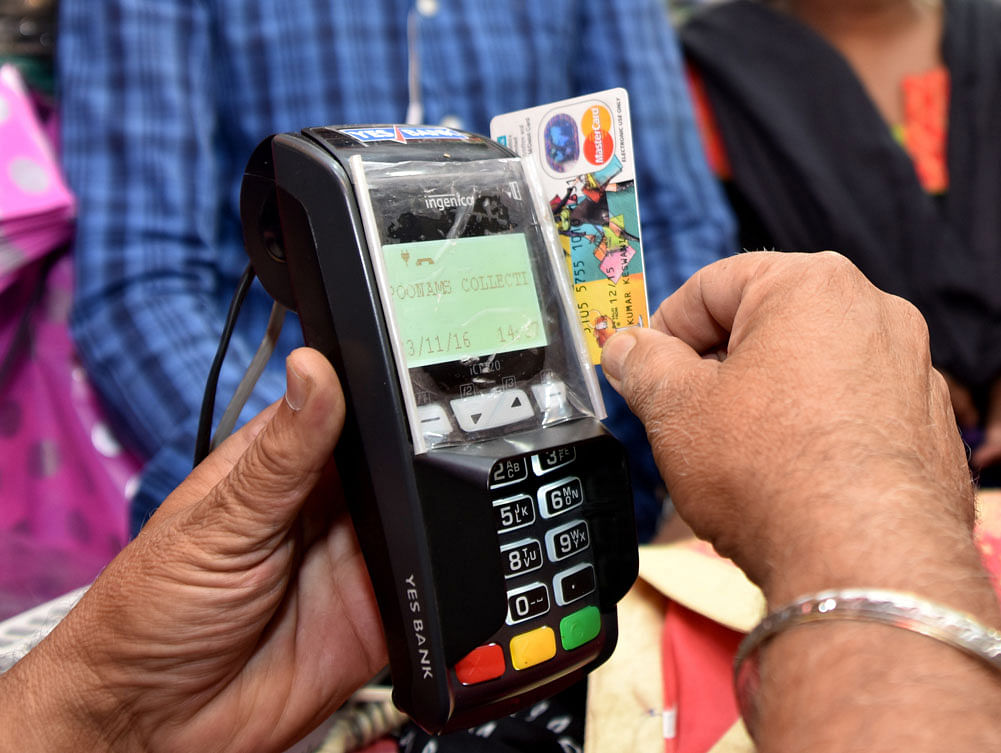 Compared with 2015, the transactions have risen dramatically for debit cards (by 187%) in 2016, and transaction value also jumped by 91%, the company said in a statement. DH File Photo.