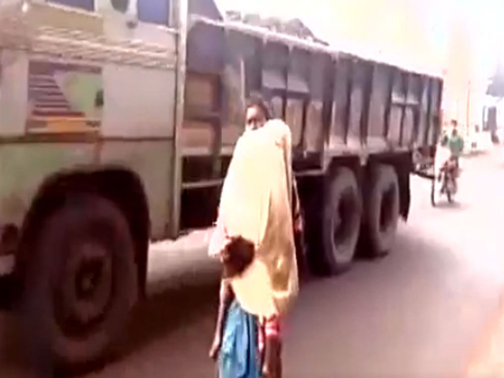 The incident, akin to the episode involving a tribal man Dana Majhi who had to carry his wife's body on shoulder for 10 km from a government hospital at Bhawanipatna in Kalahandi district last year after failing to get a hearse, took place on Tuesday. The action by the health department came after the incident, which went viral on social media and local news channels, triggered widespread criticism. Screengrab