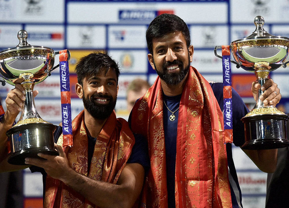 Bopanna-Jeevan win Chennai Open doubles trophy