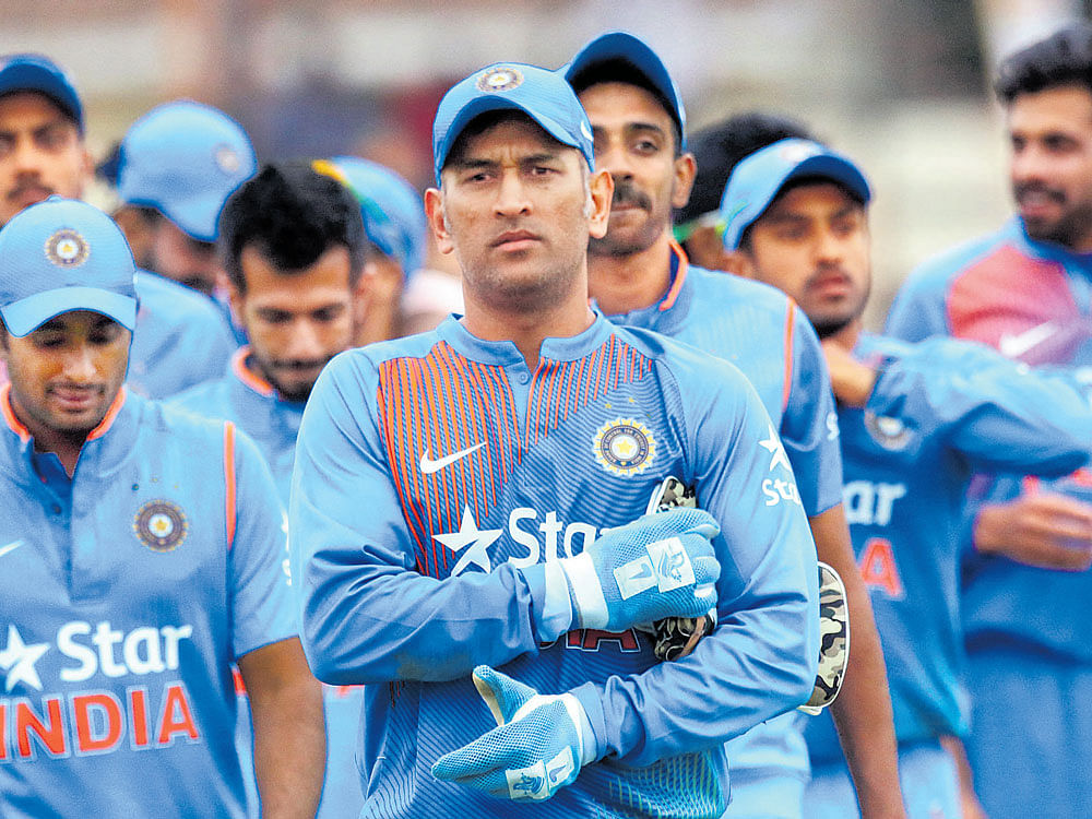His stellar reign as India's national skipper is over but Mahendra Singh Dhoni will have captain written against his name one last time when the talismanic wicketkeeper-batsman leads out India 'A' against England in the first practice match here tomorrow. PTI file photo