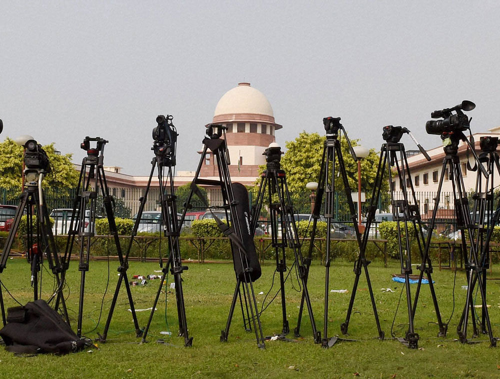 A bench, comprising Chief Justice J S Khehar and Justice D Y Chandrachud, however refrained from commenting on the submission of News Broadcasters Association and Association of Radio Operators for India that self-regulatory mechanism has worked effectively for electronic media and radio channels. pti file photo