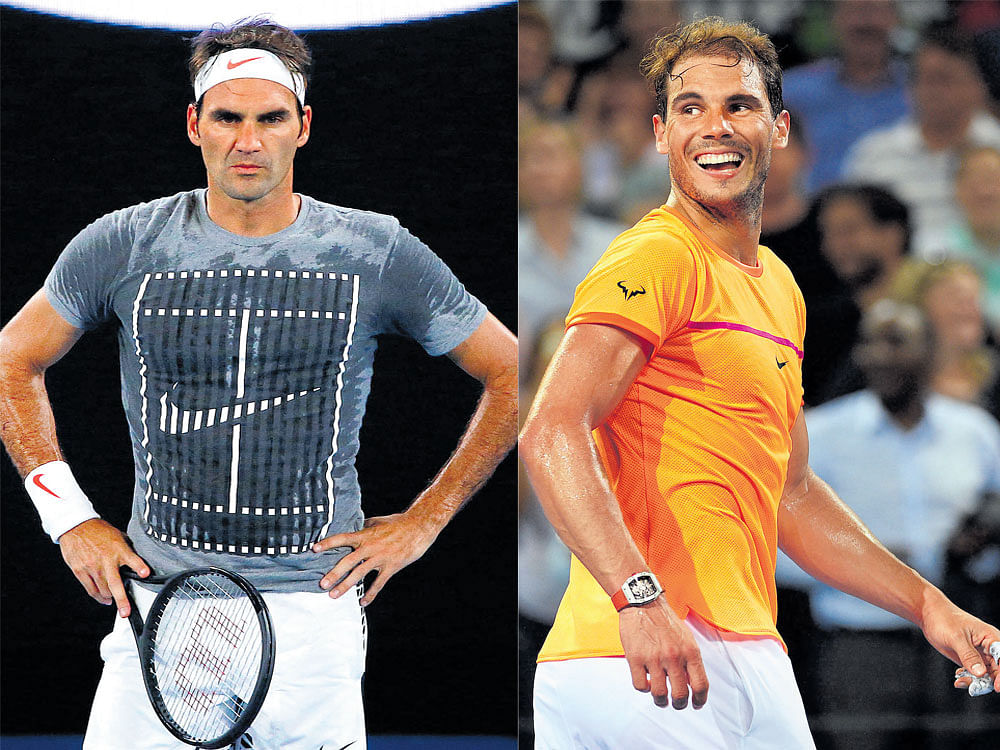 terrific duo: Roger Federer and Rafael Nadal have something in common this time at the Aussie Open. reuters