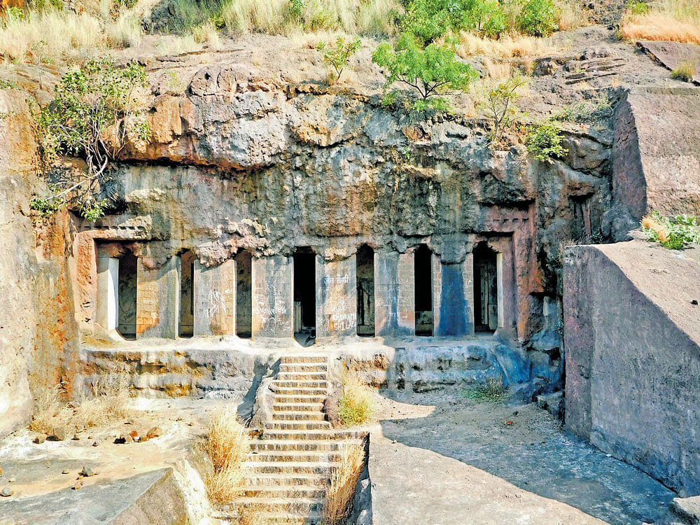 Dharashiv caves in Osmanabad district in Maharashtra. Mrityunjay Bose