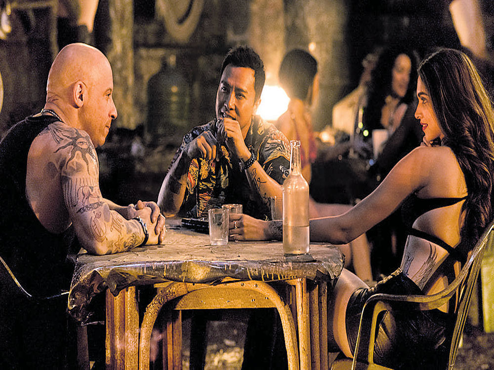 Vin Diesel, Donnie Yen and Deepika Padukone in xXx: Return of Xander Cage.