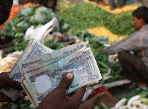 The wholesale price index-based inflation, reflecting the annual rate of price rise, in November stood at 3.15 per cent. In December 2015, the print was (-)1.06 per cent. file photo