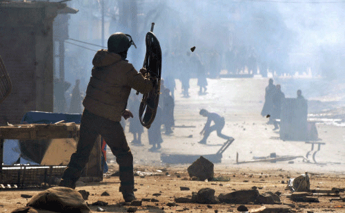 Villagers, who blocked roads and damaged several police vehicles, claimed that police had opened fire on the protesters while police said the firing took place between two groups of protesters in which the casualty took place. pti file photo