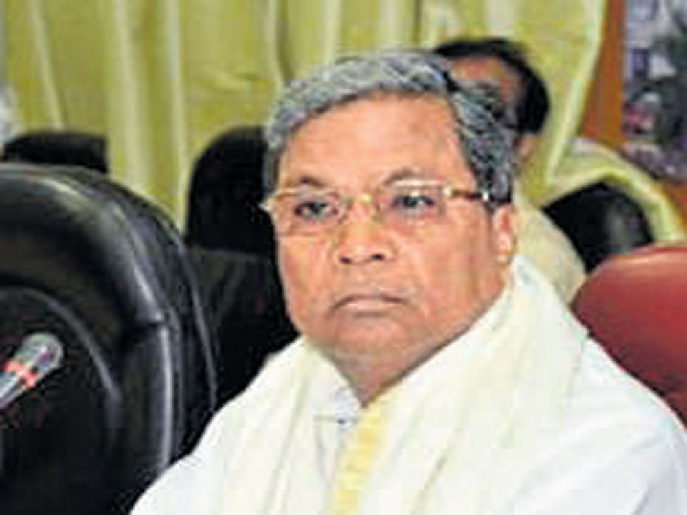 Chief Minister Siddaramaiah. File Photo.
