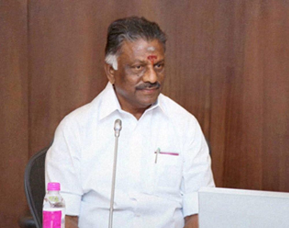 Tamil Nadu Chief Minister O Panneerselvam. PTI file photo