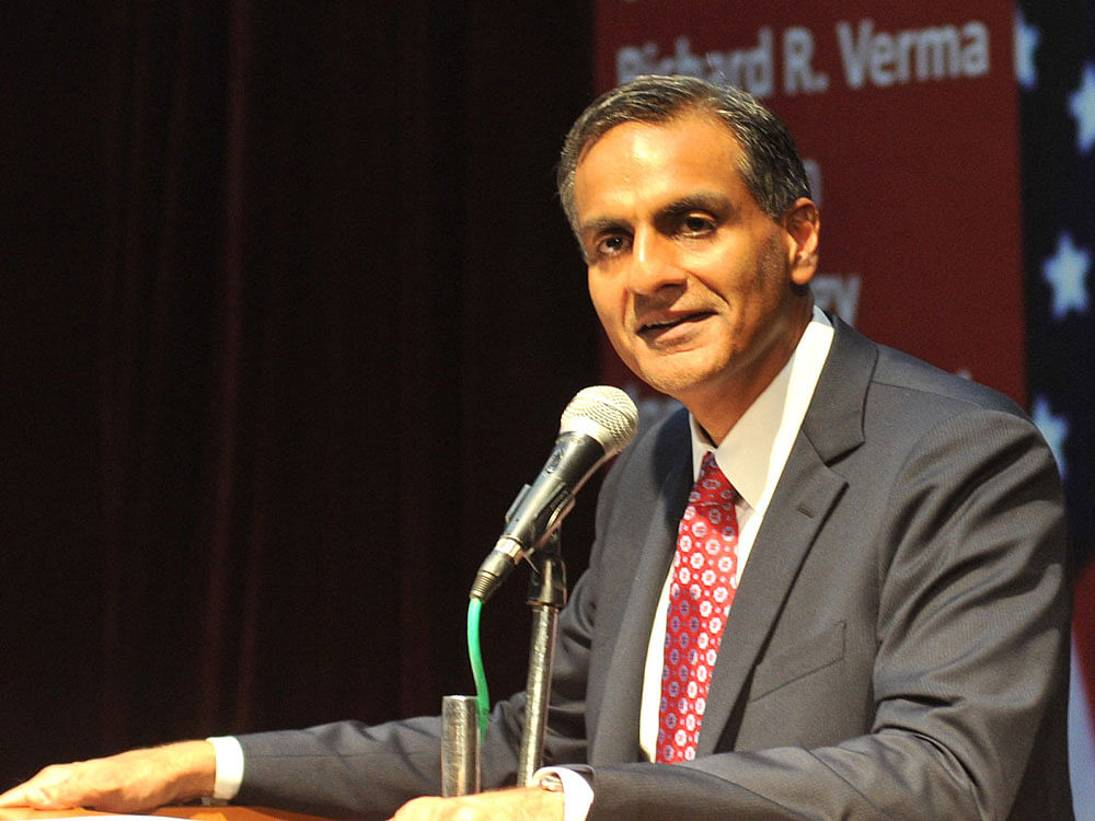 The outgoing US envoy to India, Richard Verma. DH file photo