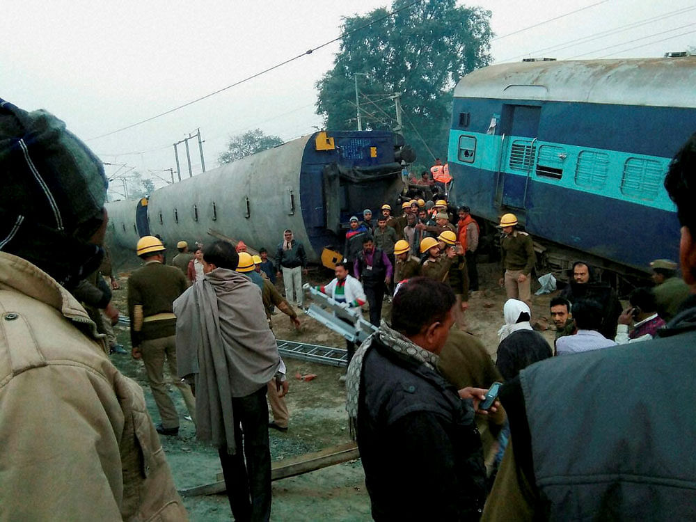 27 people were killed after nine coaches of Jagdalpur-Bhubaneswar Express derailed in Vizianagaram district of Andhra Pradesh. pti file photo