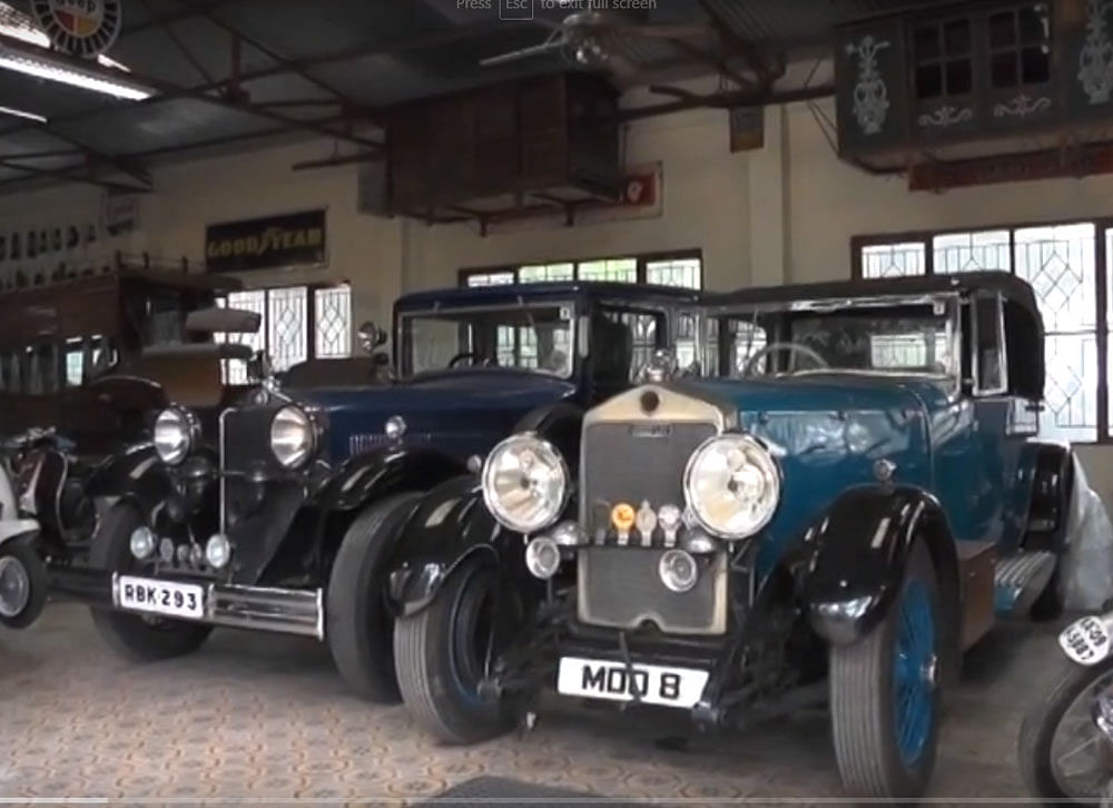 A Lanchester owned by Motilal Nehru, a Rolls Royce owned by Tamil actor-politician MG Ramachandran, a Studebaker owned by celebrated Kannada poet Kuvempu and cars once owned by the royal families of India are part of his collection. DH Photo