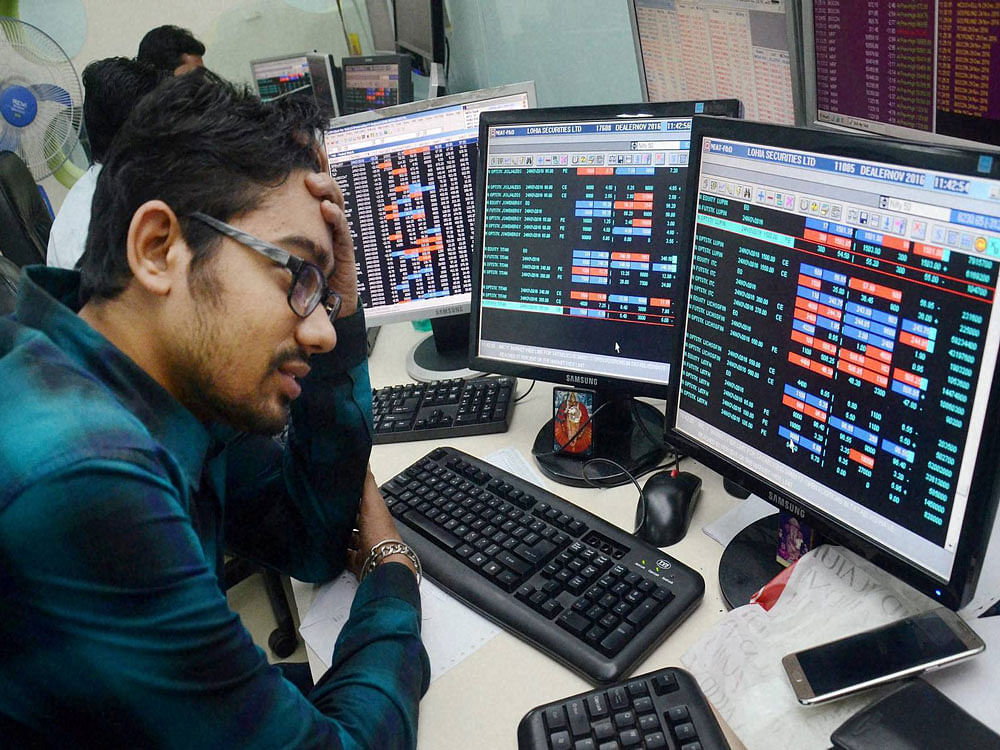 The National Stock Exchange Nifty too dropped by 22.15 points, or 0.26 per cent, to 8,327.20. pti file photo