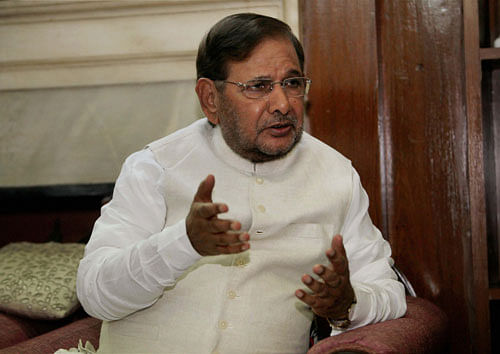 Senior JDU leader and Rajya Sabha member Sharad Yadav. pti file photo