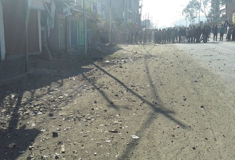 In Dibrugarh town, blast took place just 500 metres away from Chowkidingi Parade ground where the national flag was being unfurled at an official function. ANI Photo