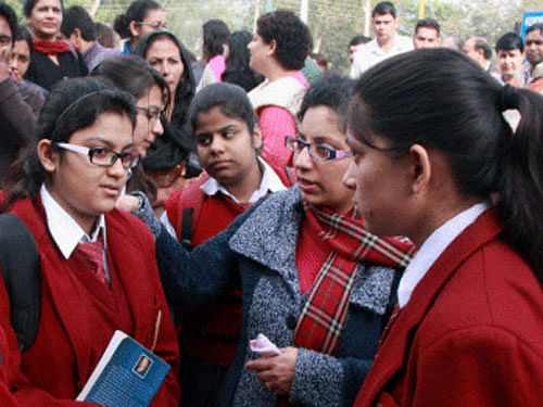 The CBSE had advanced the board exam dates by nine days in the wake of elections in five states. PTI File Photo.