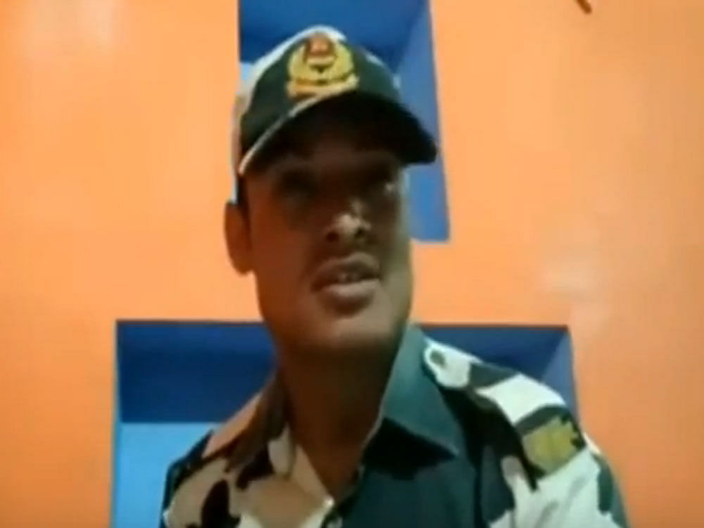 The claim comes close on the heels of a BSF jawan's video who alleged poor quality food was  being served to the personnel in 29 Battalion in Poonch. Choudhary, a resident of Bikaner in Rajasthan, who works at 150 battalion of Border Security Force at Gandhidham in Kutch district of Gujarat, uploaded the video on January 26, in which a civilian is seen carrying liquor bottles. Screen grab