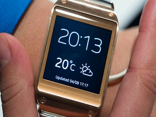 A user can transfer content from the watch to a smartphone simply by sipping it off the watch and puffing it on the phone. File Photo for representation.