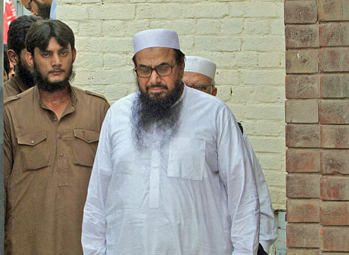 Saeed was detained yesterday at JuD's Lahore headquarters at Masjid Al-Qudsia Chauburji and was later shifted to his Jauhar Town residence which has been declared as a sub-jail by authorities in Punjab province. AP/PTI